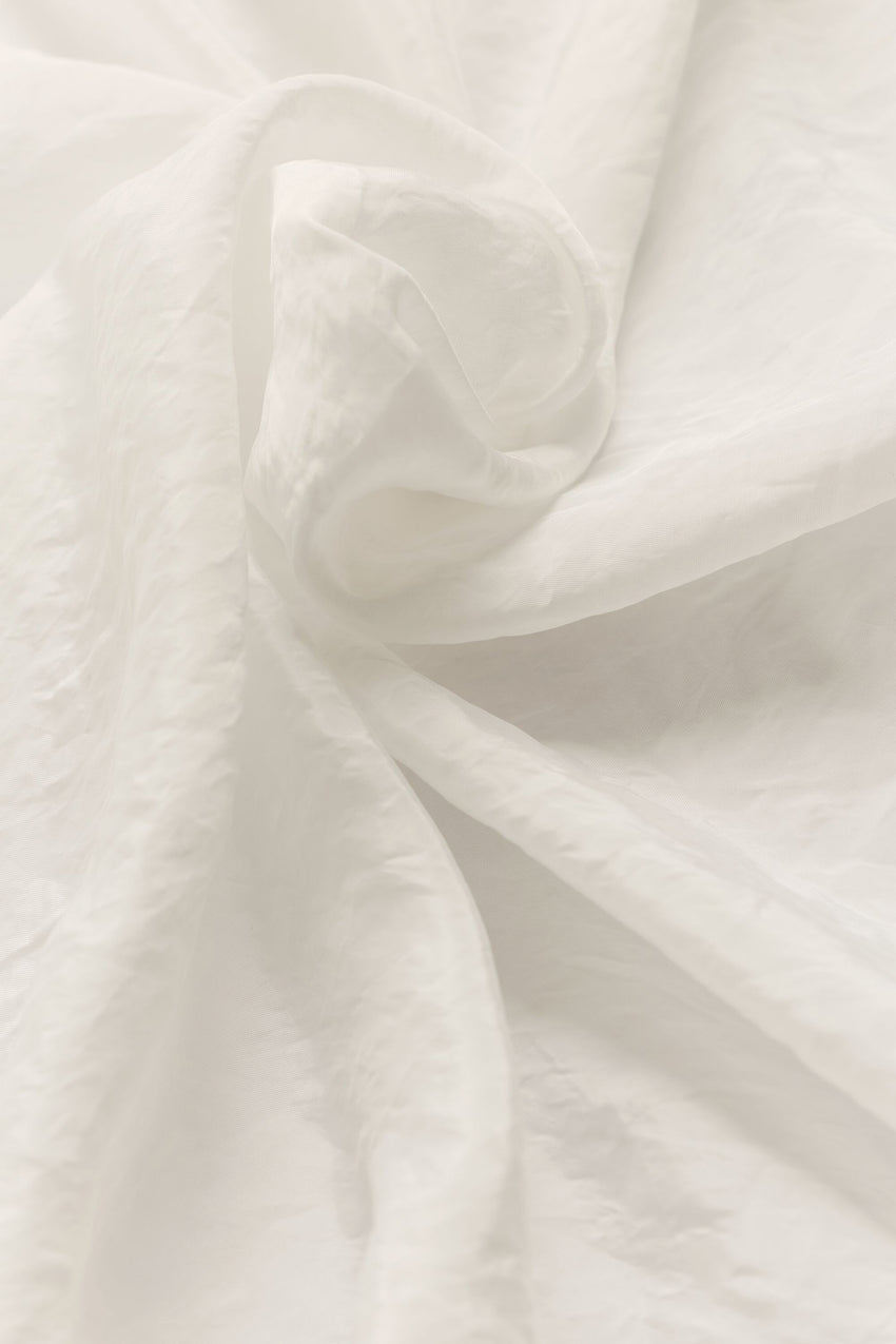 Semi-Sheer Golden Hour Button Down Long Sleeve - Ivory