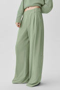 High-Waist Dreamscape Trouser (Long) - Dune Grass